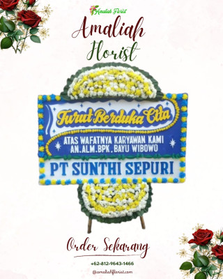 Papan Bunga Duka di Bangli