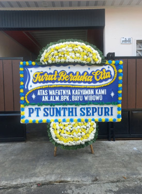 Papan Bunga Duka di Bangli