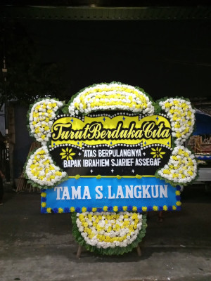 Papan Bunga Duka di Bangli